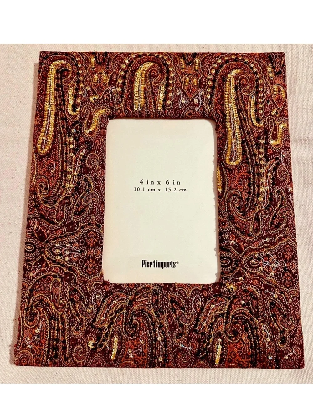 Pier 1 Imports | Frame | Jamavar Embroidered Desk Frame